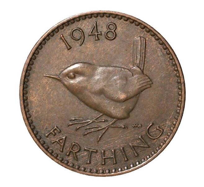 Монета 1 фартинг 1948 года (Артикул: M2-1998) — Фото №1