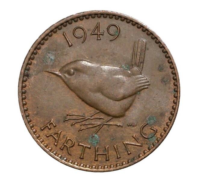 Монета 1 фартинг 1949 года (Артикул: M2-1999) — Фото №1