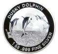 Монета 1 доллар 2022 года Австралия «Темный дельфин» (Артикул M2-55902)