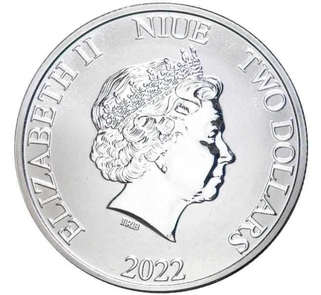 Монета 2 доллара 2022 года Ниуэ «Пираты Карибского моря — Месть Королевы Анны» (Артикул M2-55908)