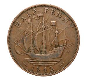 1/2 пенни 1942 года — Фото №1