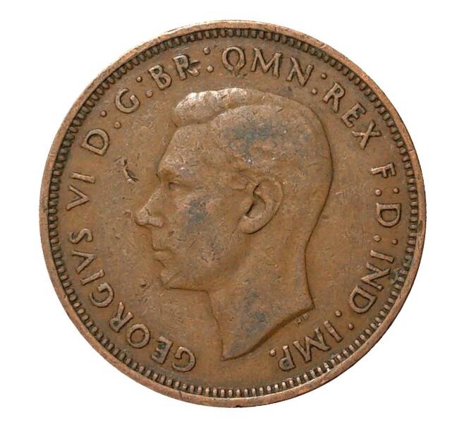 Монета 1/2 пенни 1942 года (Артикул M2-2004)