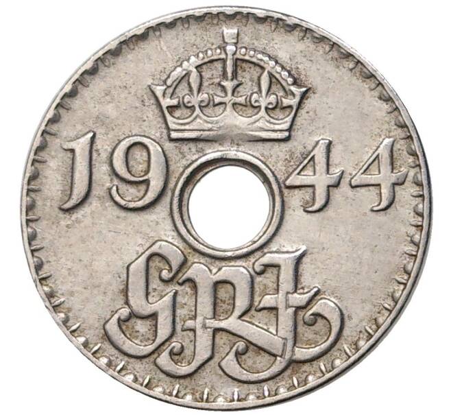 Монета 3 пенса 1944 года Британская Новая Гвинея (Артикул K27-7733)