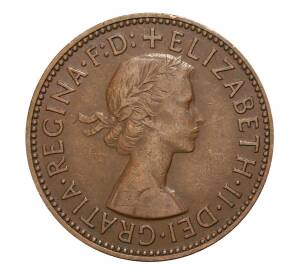 1/2 пенни 1954 года Великобритания — Фото №2