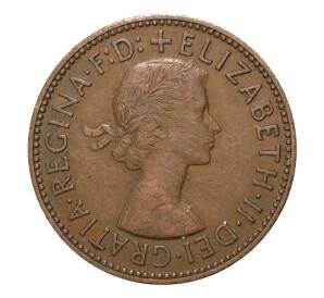 1/2 пенни 1956 года Великобритания — Фото №2