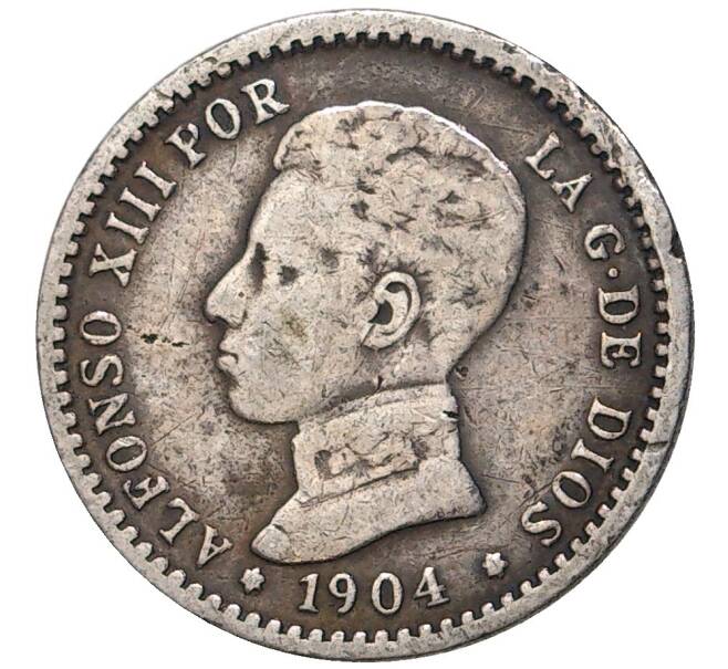 Монета 50 сентимо 1904 года Испания (Артикул K11-5552)