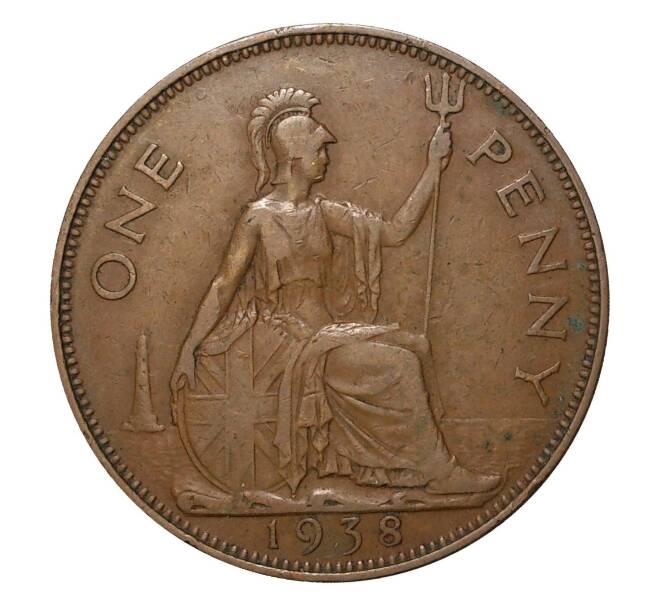Монета 1 пенни 1938 года (Артикул: M2-2029) — Фото №1