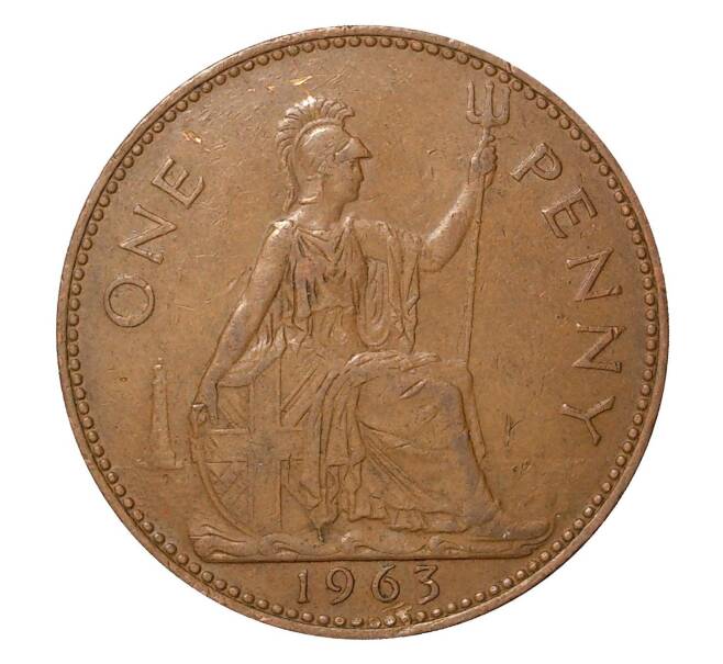 Монета 1 пенни 1963 года (Артикул: M2-2031) — Фото №1