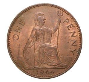 1 пенни 1964 года Великобритания — Фото №1