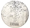 Монета 100 марок 1992 года Финляндия «75 лет независимости» (Артикул M2-55914)