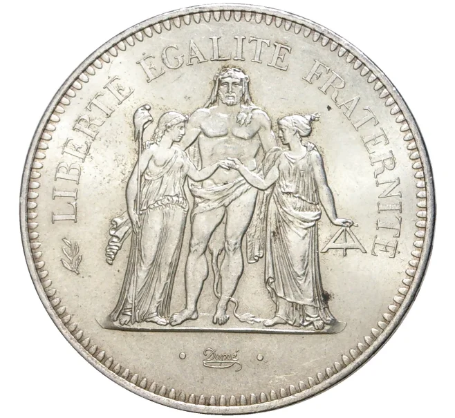 Монета 50 франков 1975 года Франция (Артикул M2-55928)