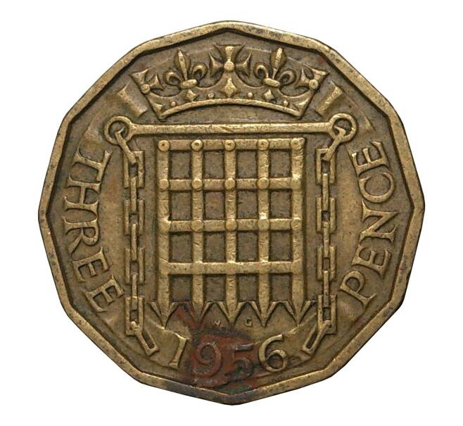 Монета 3 пенса 1956 года (Артикул: M2-2052) — Фото №1