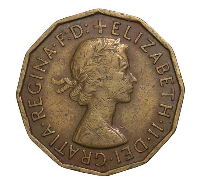 Монета 3 пенса 1959 года (Артикул: M2-2053) — Фото №2