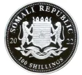 Монета 100 шиллингов 2022 года Сомали «Африканская дикая природа — Леопард» (Артикул M2-55970)