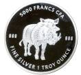 Монета 5000 франков 2021 года Чад «Мандала — Бородавочник» (Артикул M2-55974)