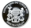 Монета 5000 франков 2021 года Чад «Мандала — Бородавочник» (Артикул M2-55975)