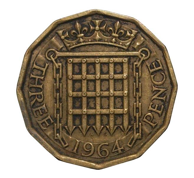 Монета 3 пенса 1964 года (Артикул: M2-2056) — Фото №1