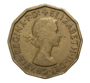 3 пенса 1966 года — Фото №2