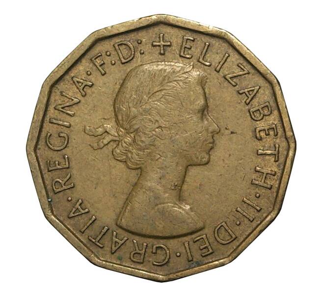 Монета 3 пенса 1966 года (Артикул: M2-2057) — Фото №2