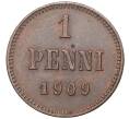 Монета 1 пенни 1909 года Русская Финляндия (Артикул: M1-45378) — Фото №1