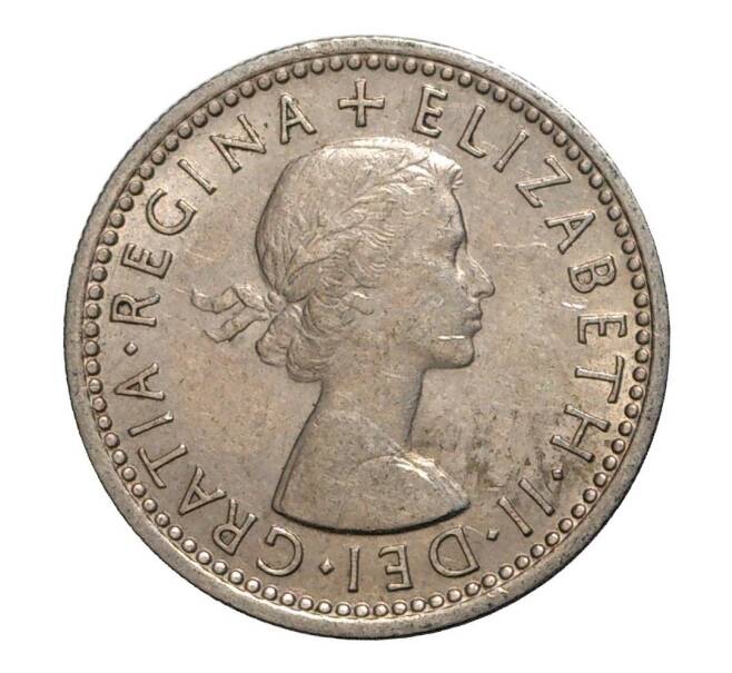 Монета 6 пенсов 1956 года (Артикул: M2-2062) — Фото №2