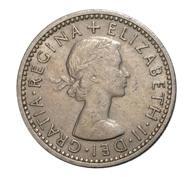 Монета 6 пенсов 1960 года (Артикул: M2-2065) — Фото №2