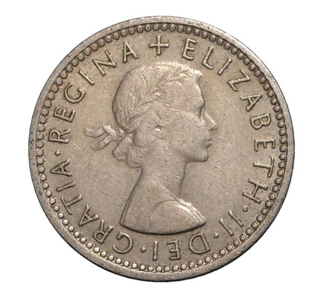 Монета 6 пенсов 1962 года Великобритания (Артикул: M2-2067) — Фото №2