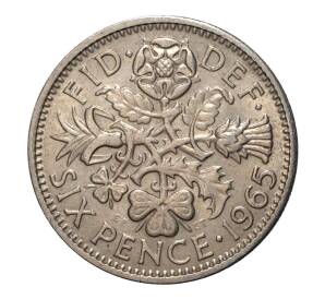 6 пенсов 1965 года — Фото №1