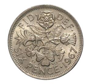 6 пенсов 1967 года — Фото №1