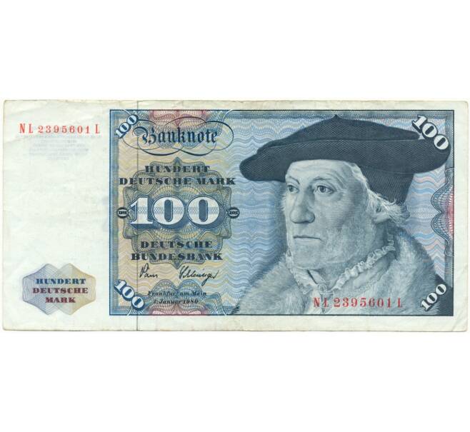 Банкнота 100 марок 1980 года Западная Германия (ФРГ) (Артикул B2-8973)