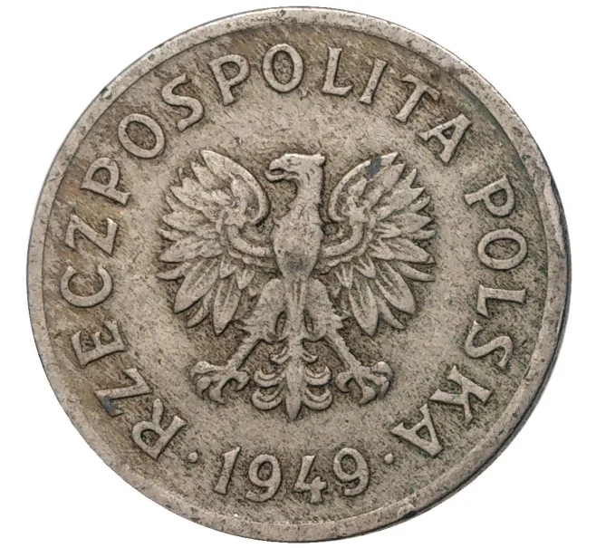 Монета 10 грошей 1949 года Польша (Артикул K11-5847)