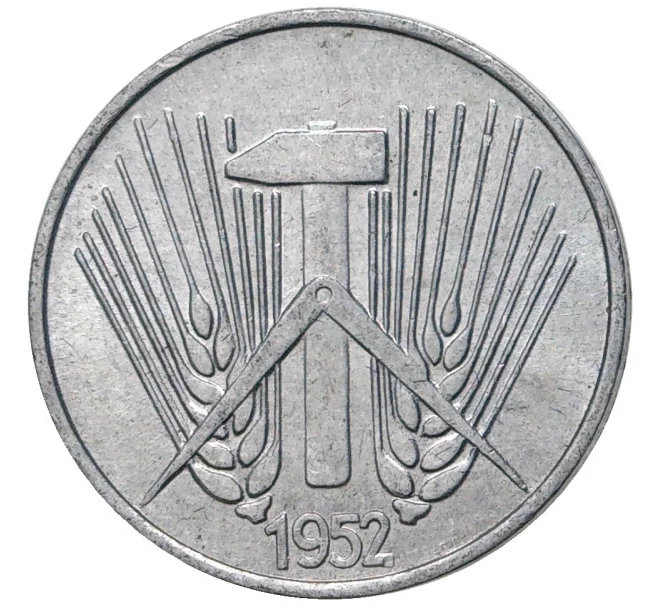 Монета 1 пфенниг 1952 года А Восточная Германия (ГДР) (Артикул K11-5859)