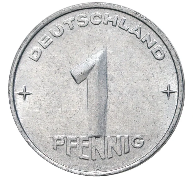 Монета 1 пфенниг 1952 года А Восточная Германия (ГДР) (Артикул K11-5859)