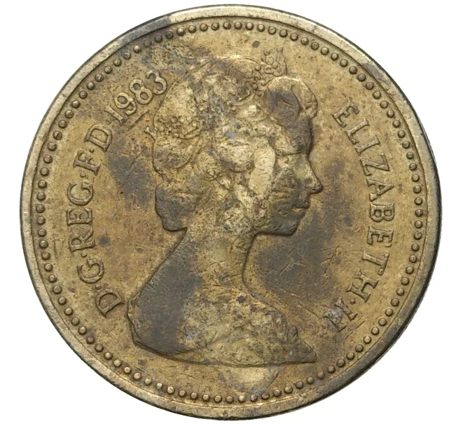 Монета 1 фунт 1983 года Великобритания (Артикул K11-5911)