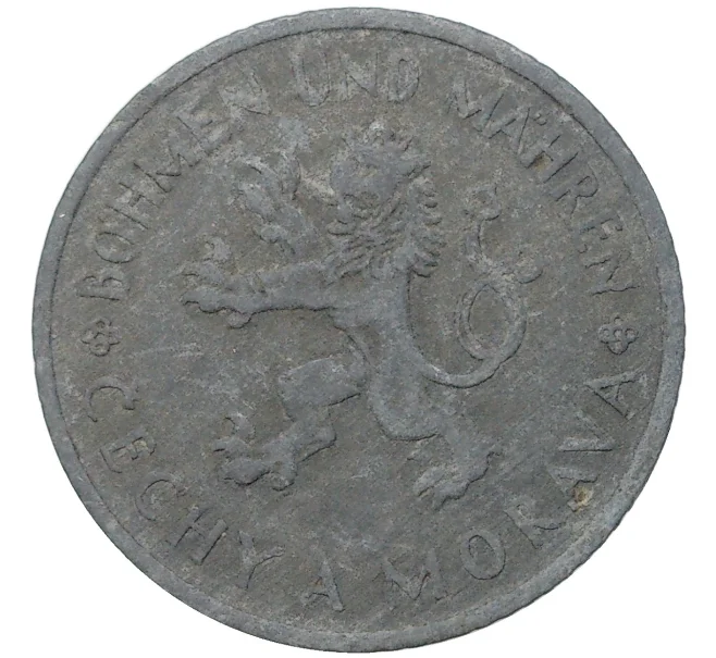 Монета 1 крона 1942 года Богемия и Моравия (Артикул K11-5915)