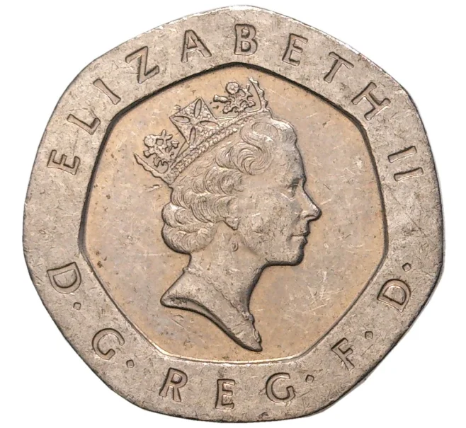Монета 20 пенсов 1995 года Великобритания (Артикул K11-5928)
