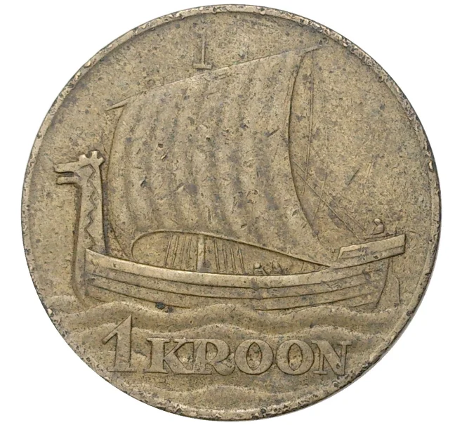 Монета 1 крона 1934 года Эстония (Артикул K11-5959)