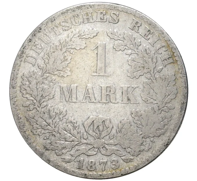 Монета 1 марка 1873 года D Германия (Артикул K11-5974)