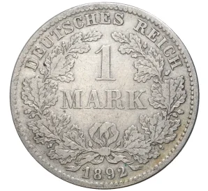 1 марка 1892 года D Германия