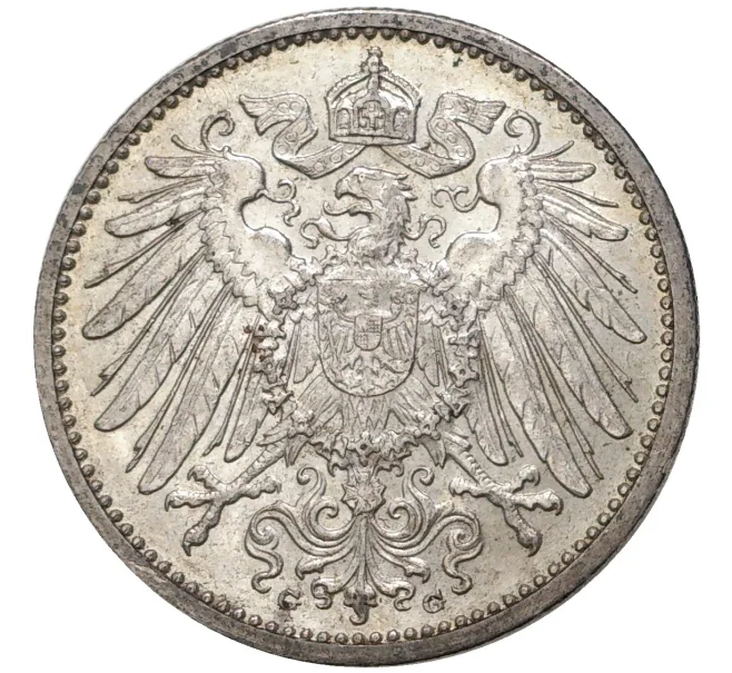 Монета 1 марка 1909 года G Германия (Артикул K11-5980)