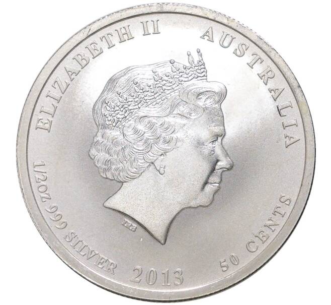 Монета 50 центов 2013 года Австралия «Австрало-американский мемориал Второй Мировой войны» (Артикул M2-55988)