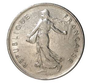 5 франков 1970 года Франция — Фото №2