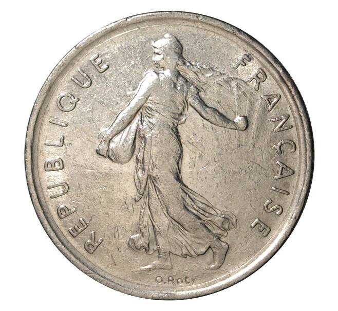 Монета 5 франков 1970 года Франция (Артикул: M2-2104) — Фото №2