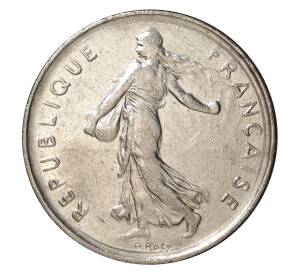 5 франков 1990 года Франция — Фото №2