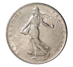 1 франк 1960 года Франция — Фото №2