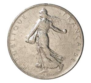 1 франк 1961 года Франция — Фото №2