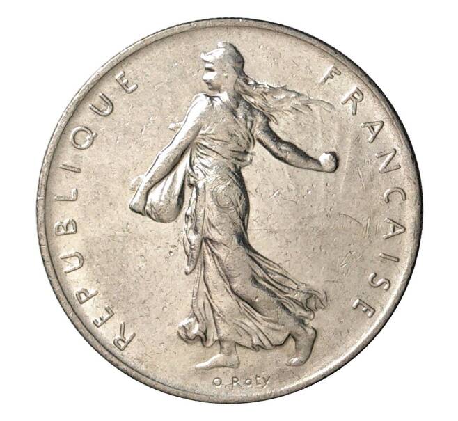 Монета 1 франк 1964 года Франция (Артикул: M2-2110) — Фото №2