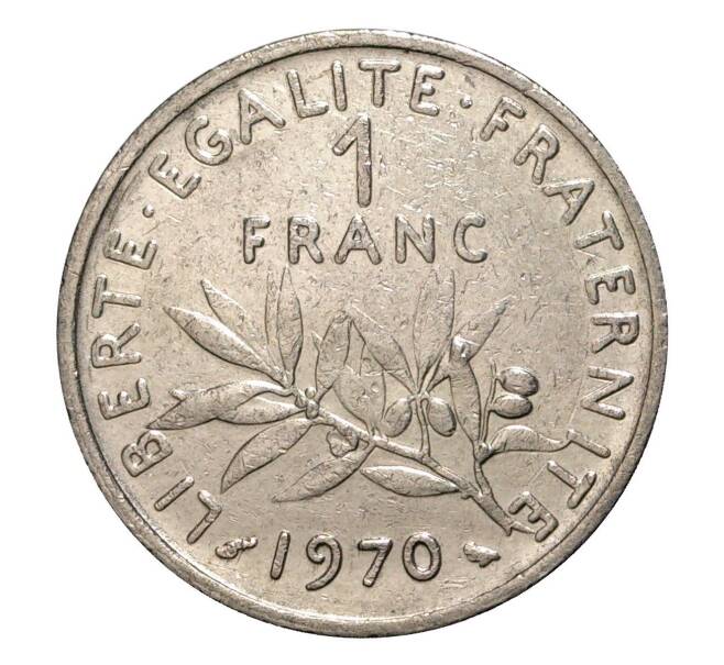 Монета 1 франк 1970 года Франция (Артикул: M2-2114) — Фото №1