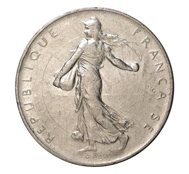 Монета 1 франк 1972 года Франция (Артикул: M2-2116) — Фото №2