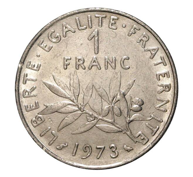 Монета 1 франк 1973 года Франция (Артикул: M2-2117) — Фото №1